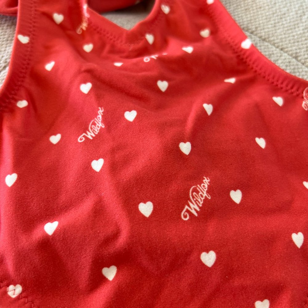 WILDFOX SWIM Pin-Up, Red, Monokini with White Heart Print in Small, Spring 2013 - Picture 3 of 8
